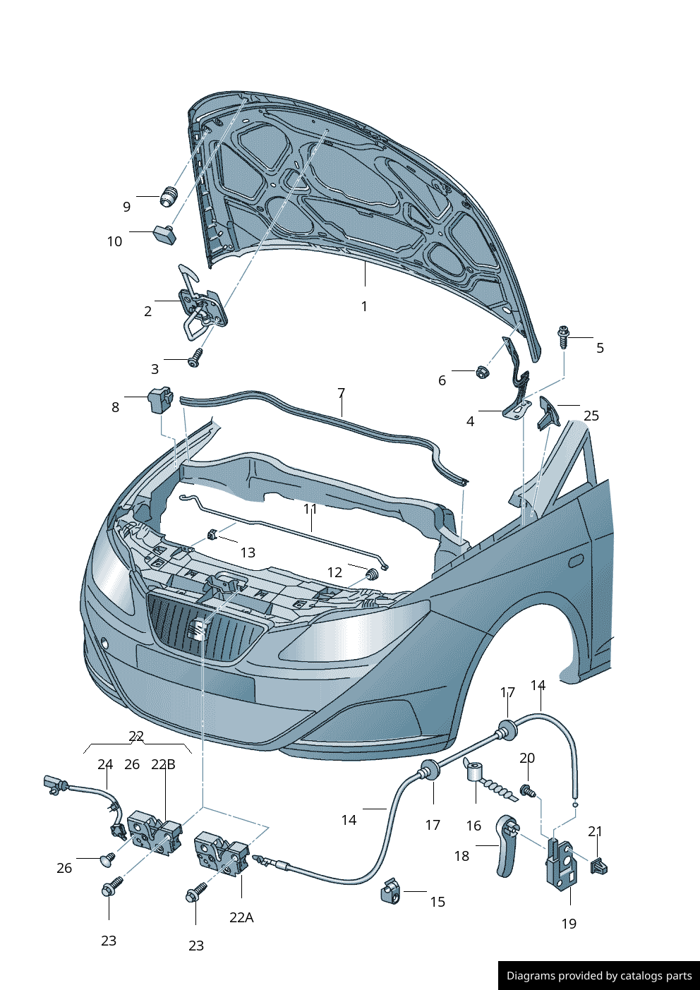 Car part diagram