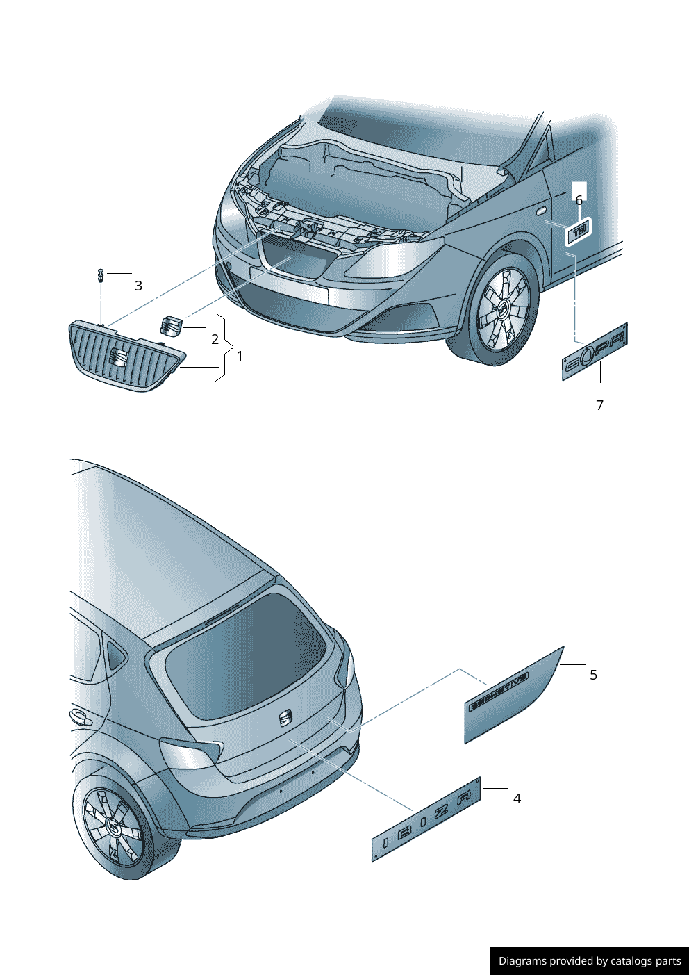 Car part diagram