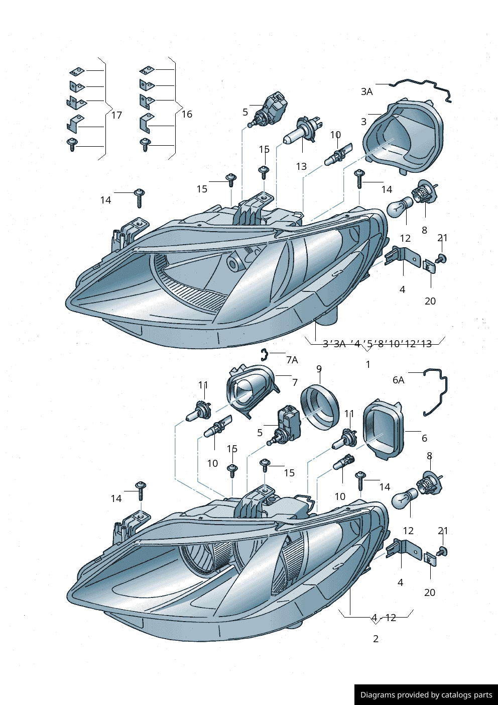 Car part diagram