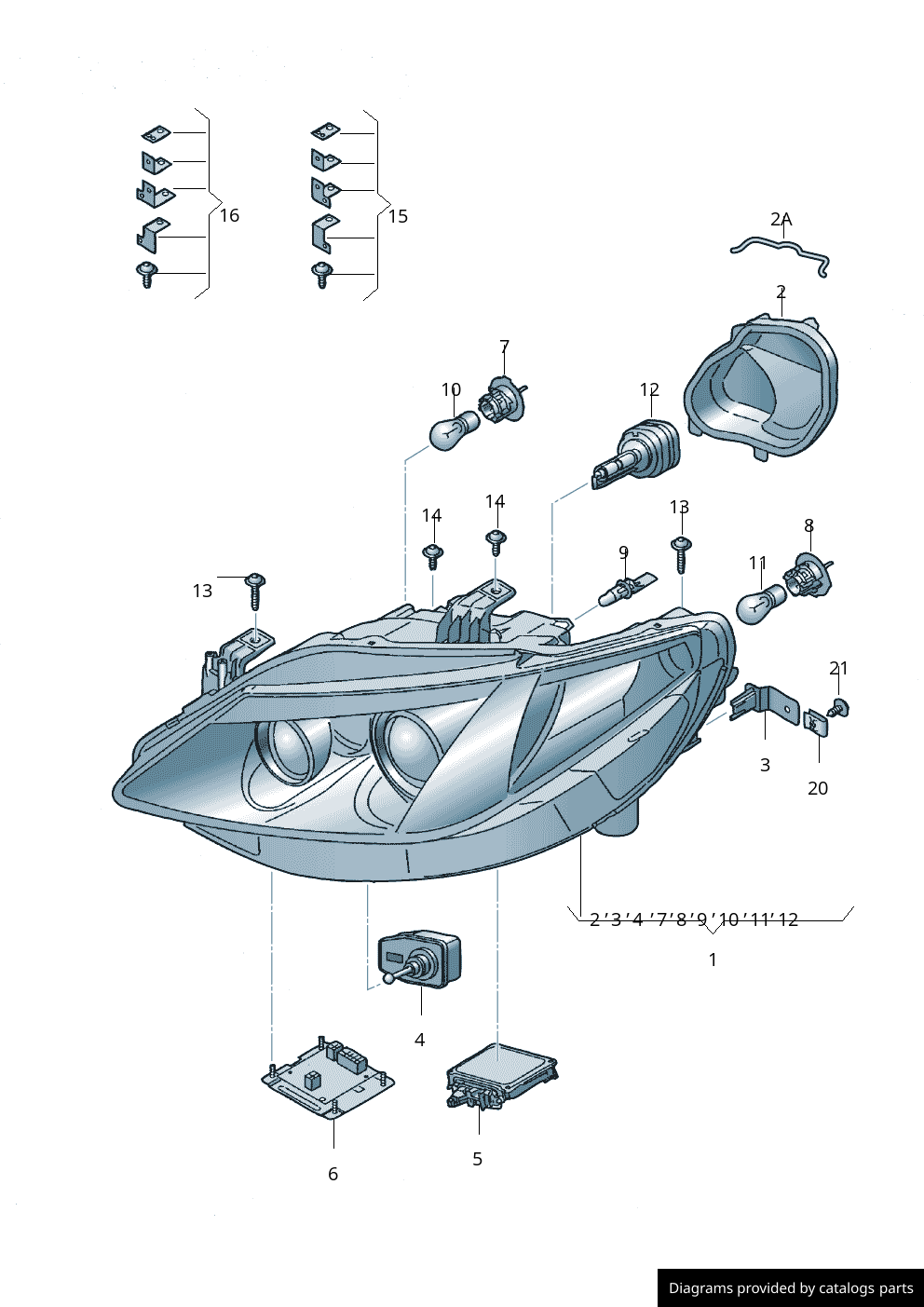 Car part diagram