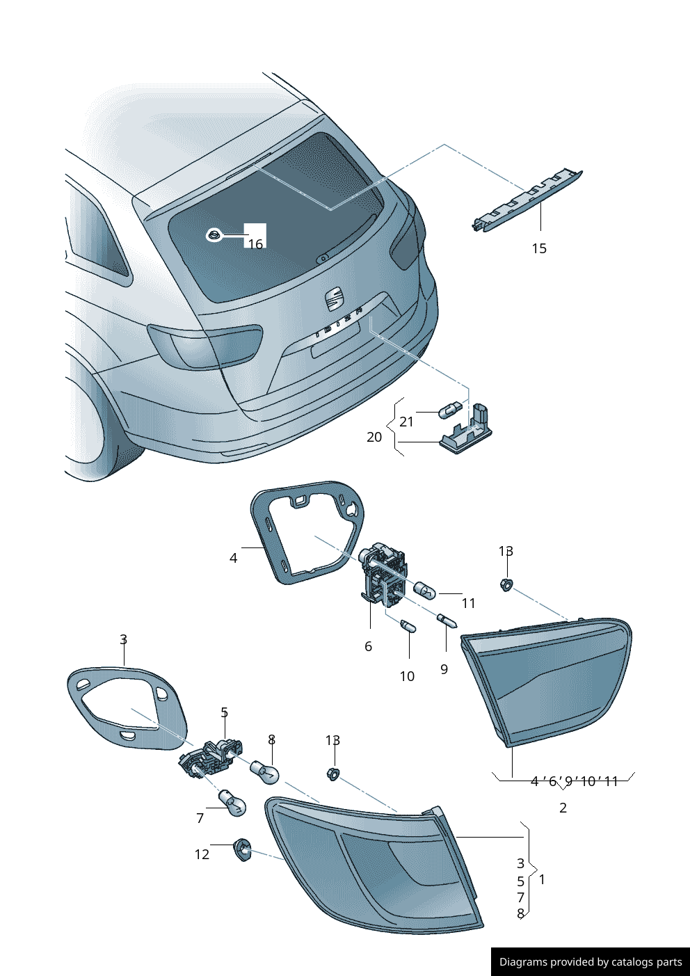 Car part diagram