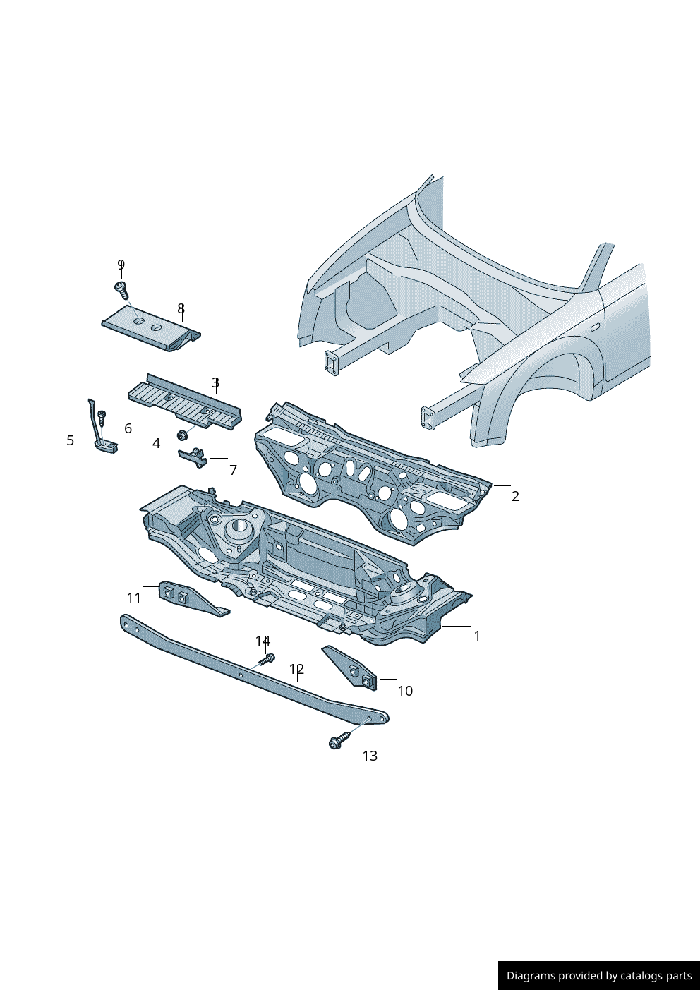 Car part diagram