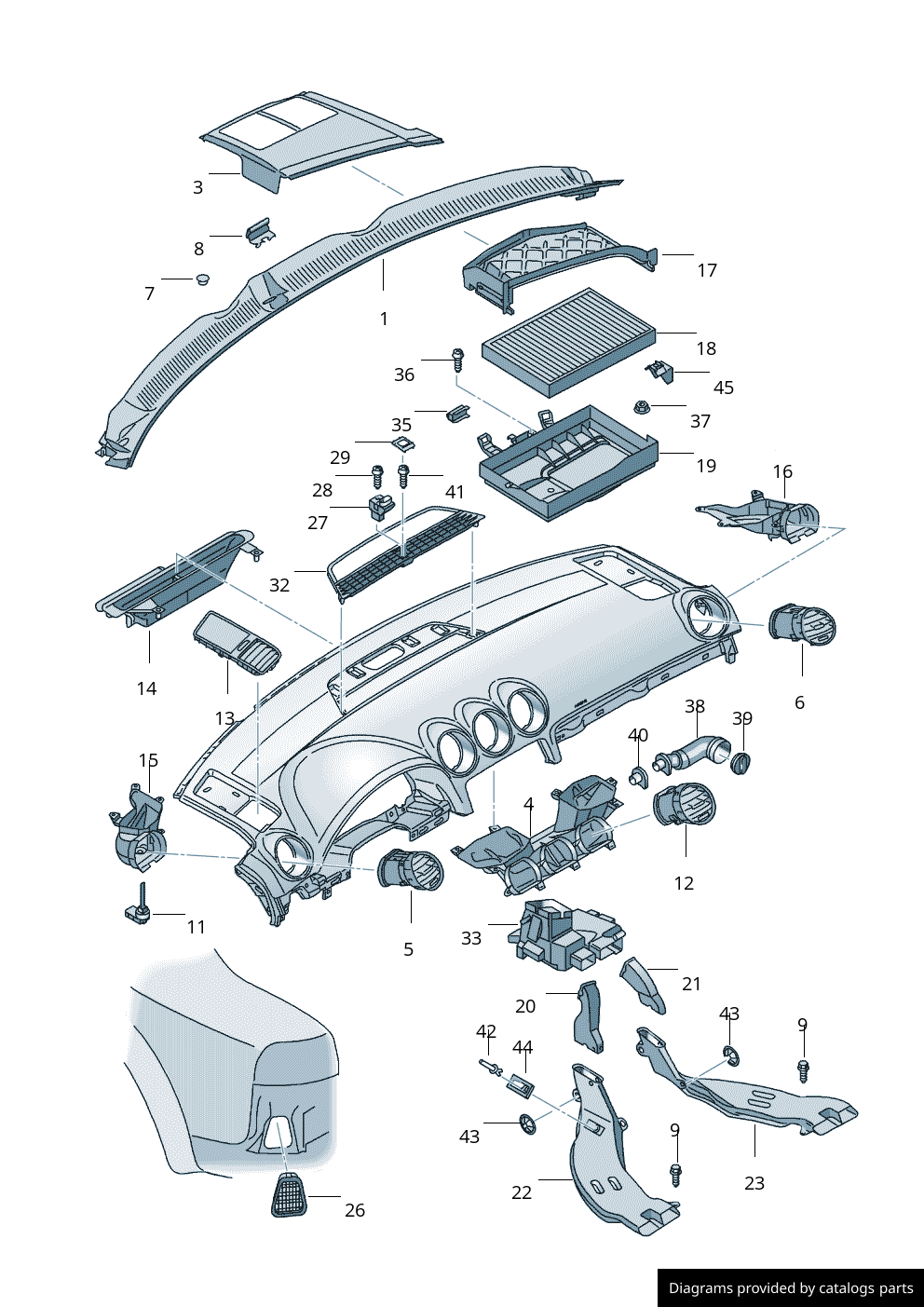 Car part diagram