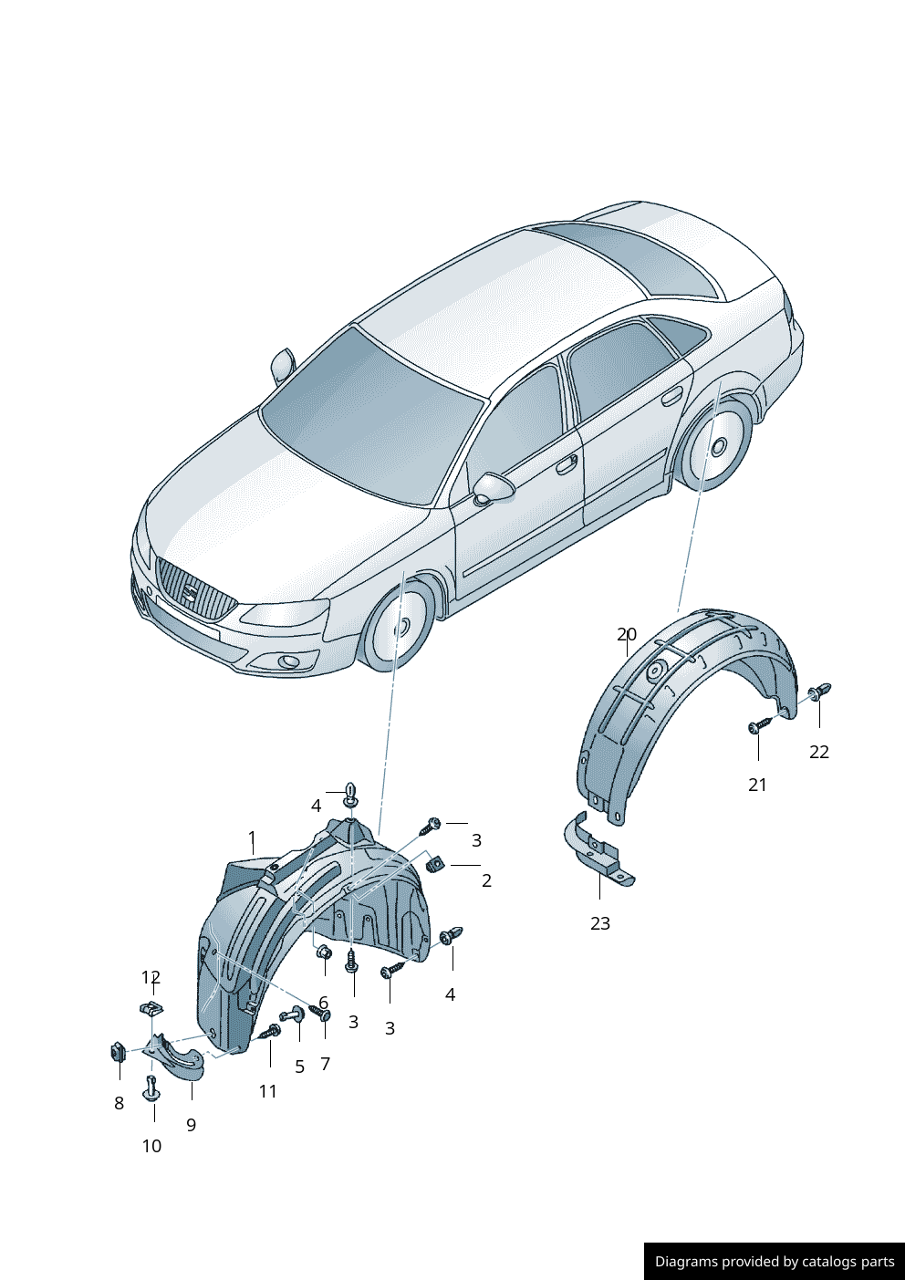 Car part diagram