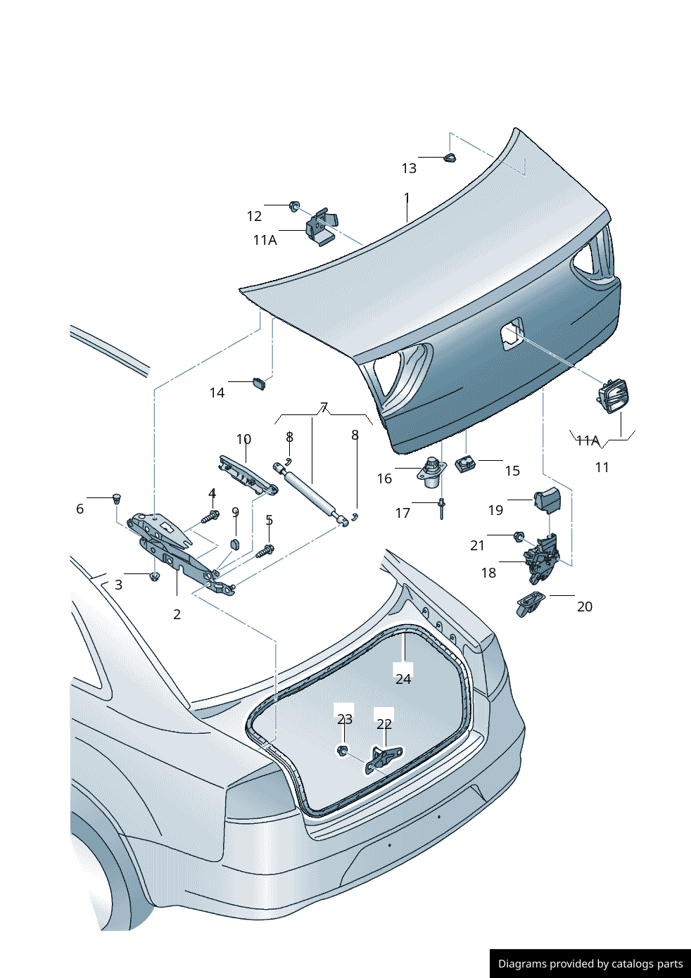 Car part diagram