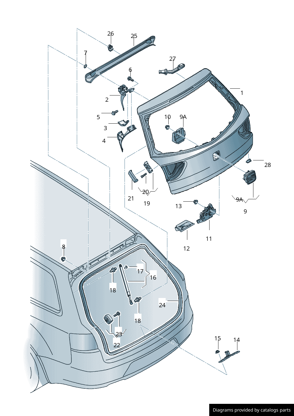 Car part diagram
