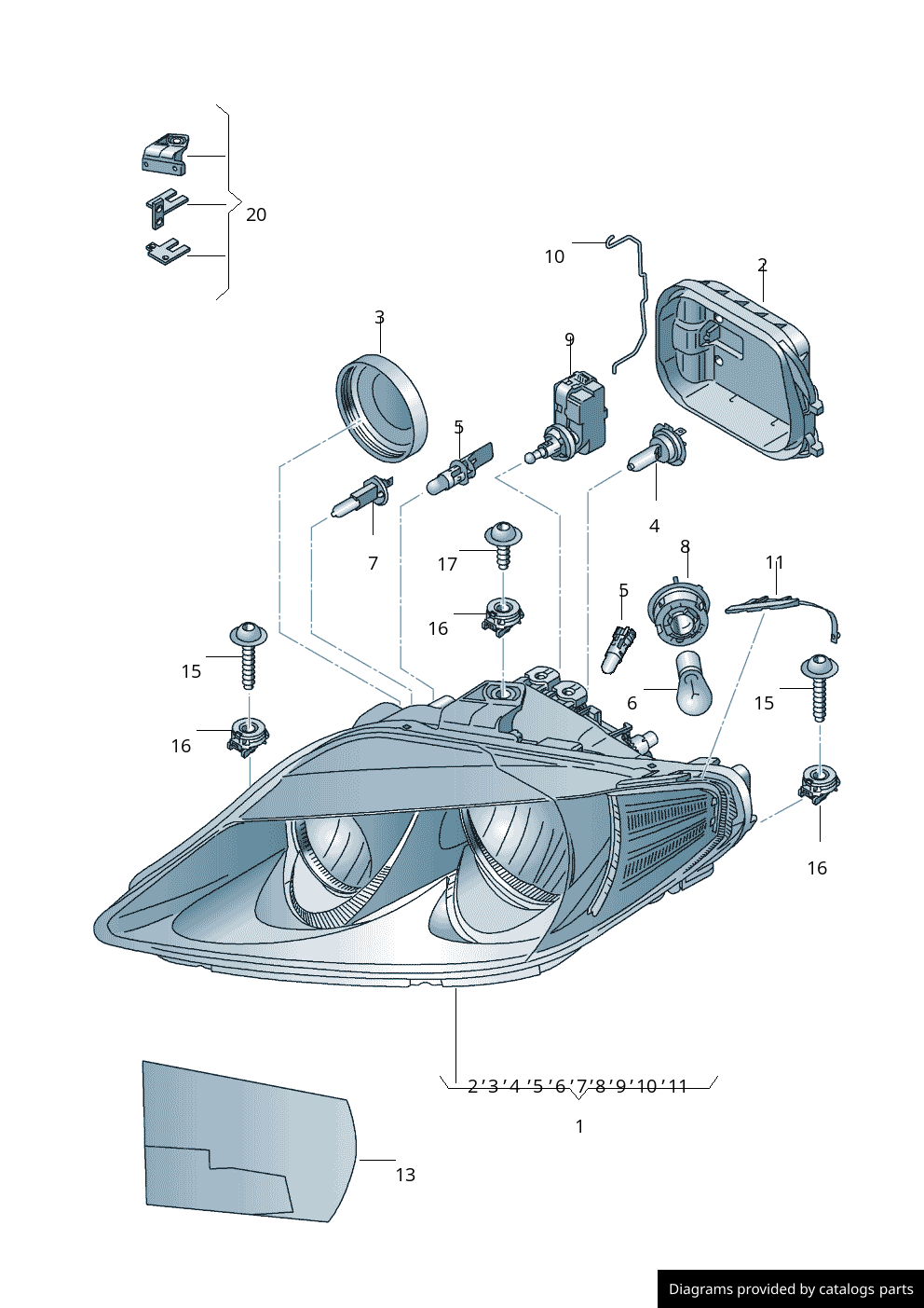 Car part diagram