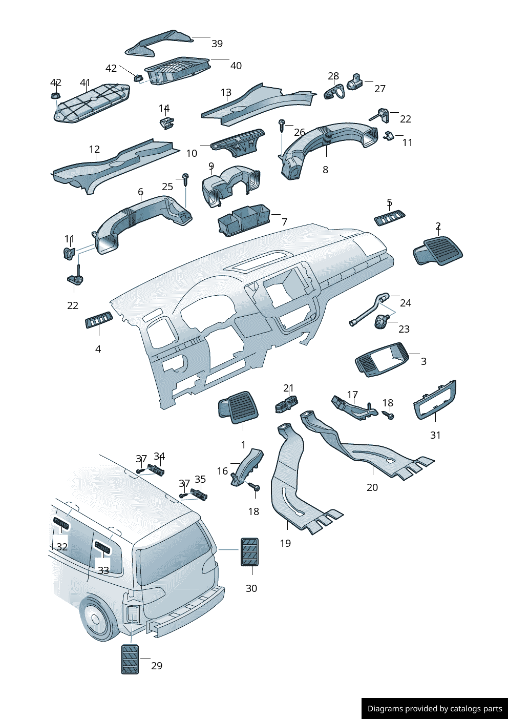 Car part diagram