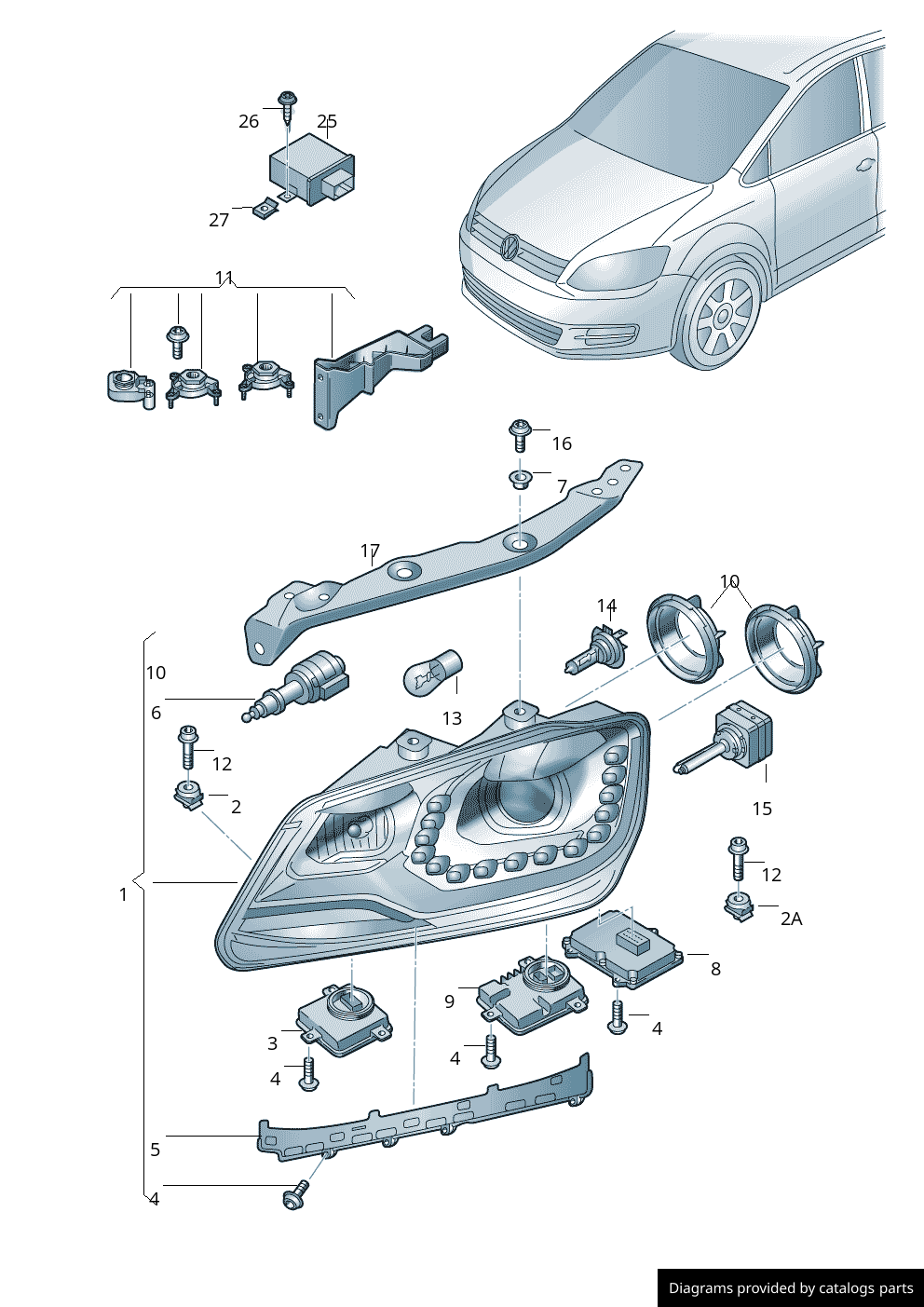 Car part diagram