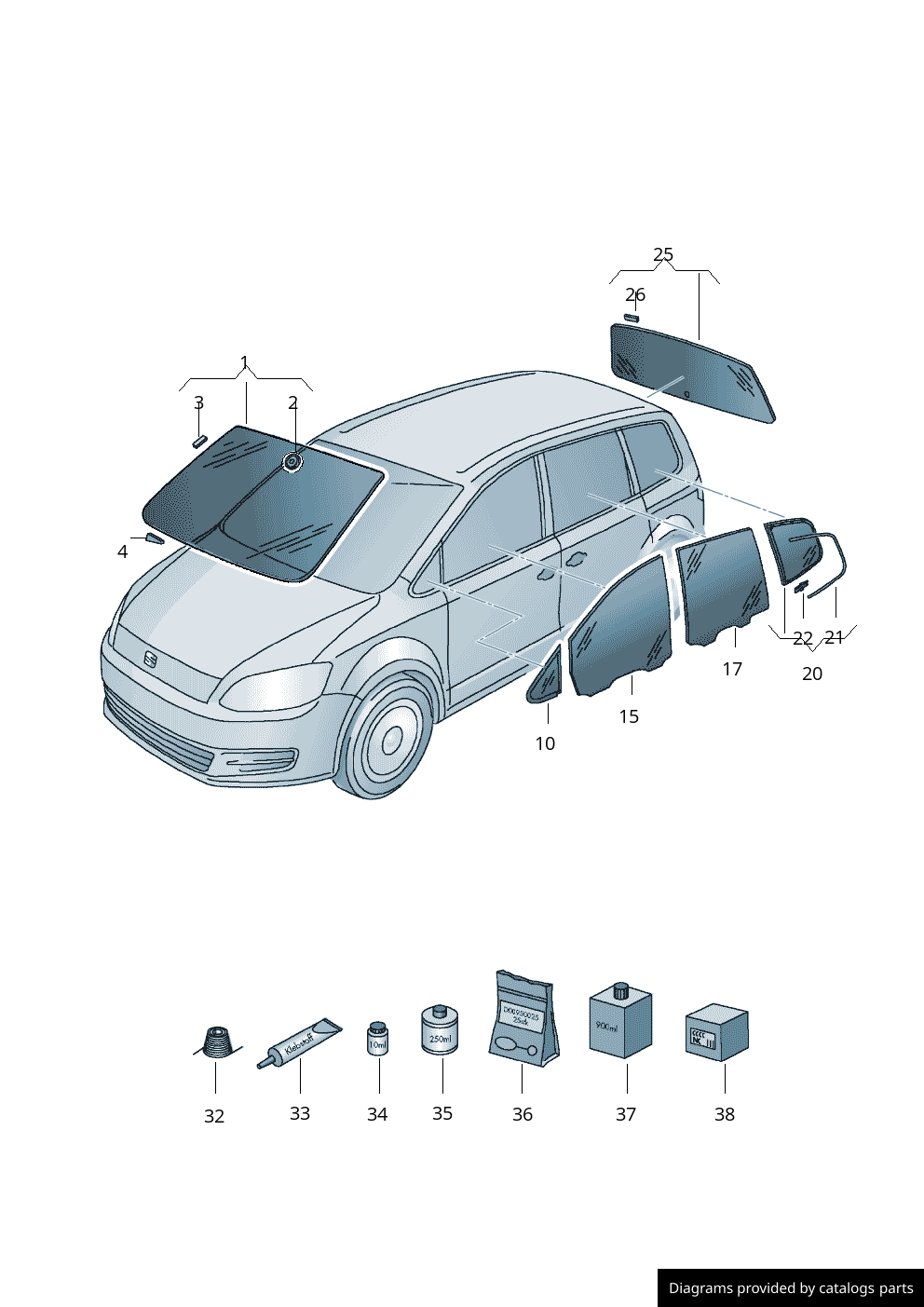 Car part diagram