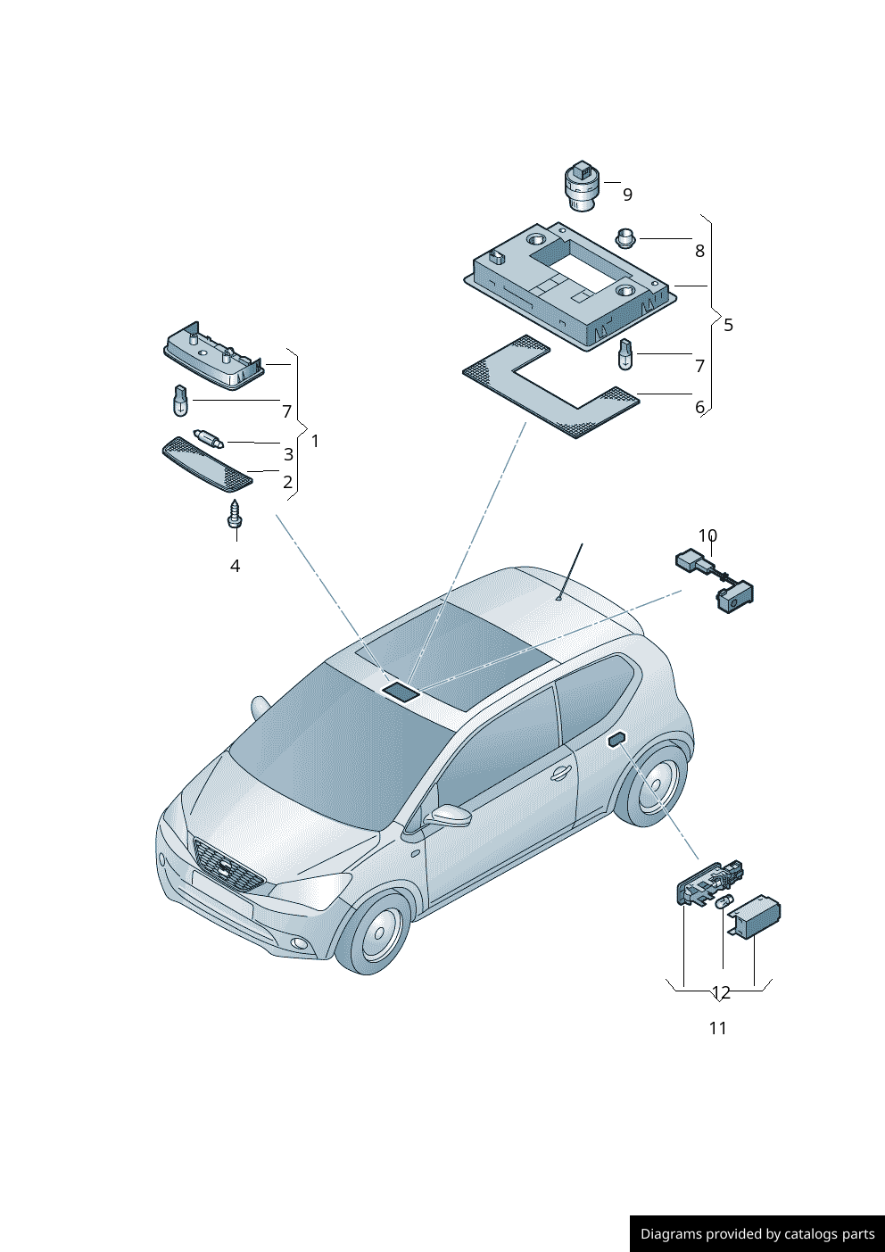 Car part diagram