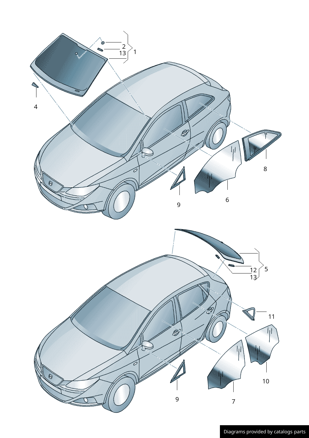 Car part diagram