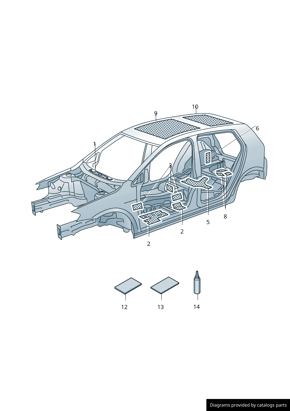 Car part diagram