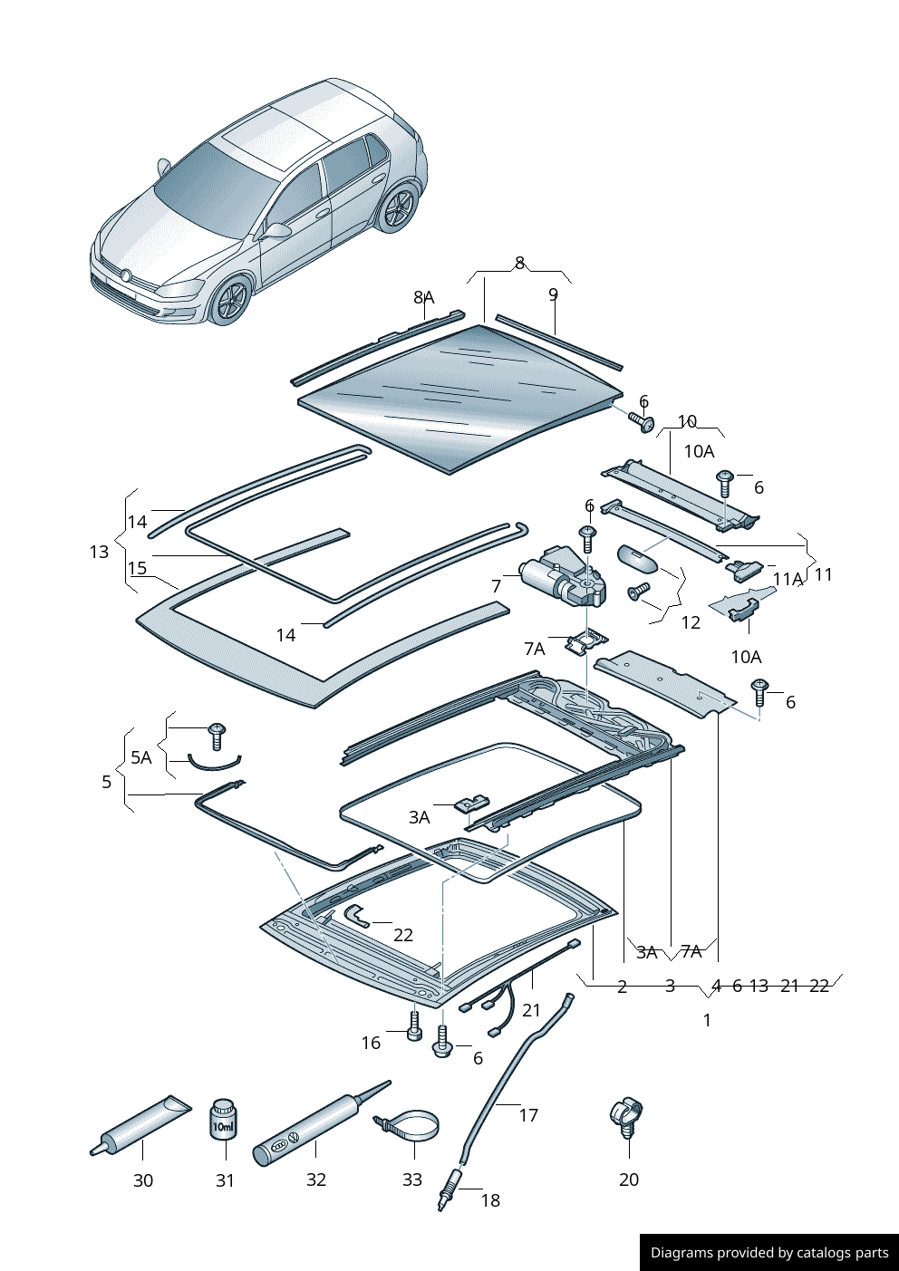 Car part diagram