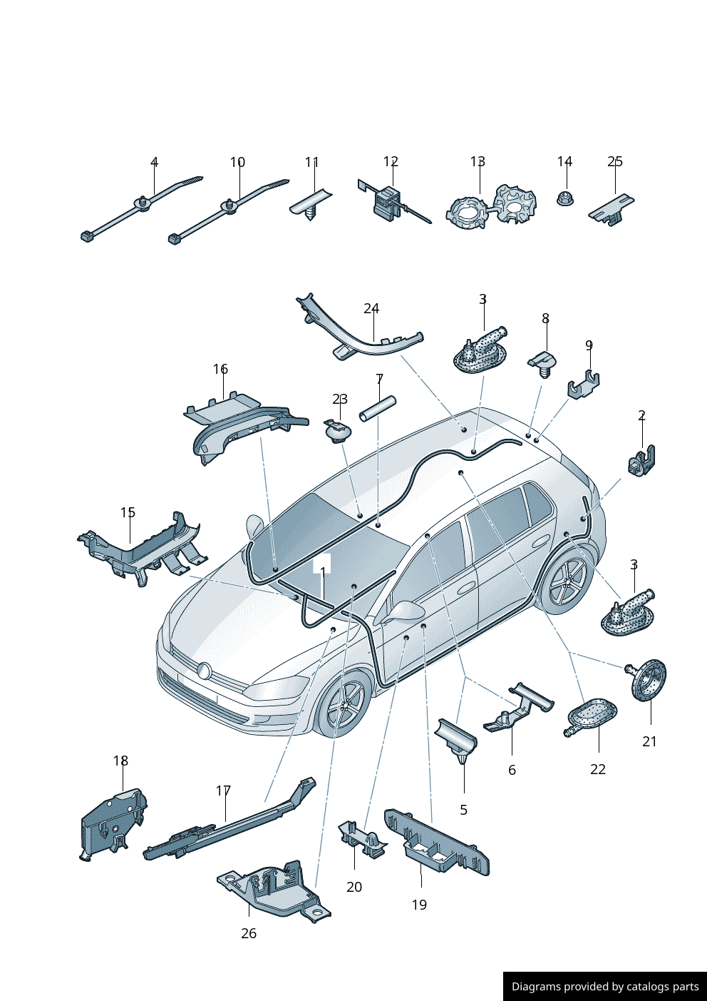 Car part diagram