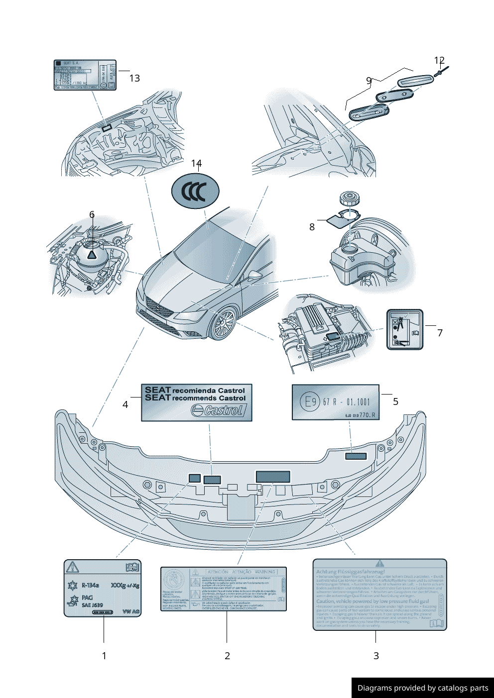 Car part diagram