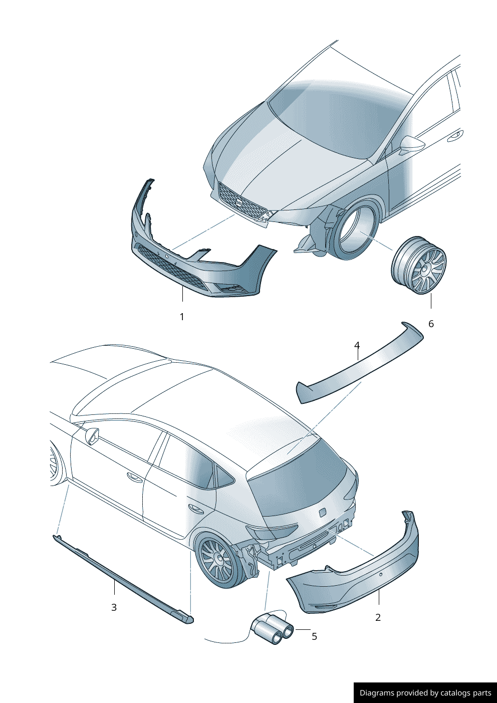 Car part diagram