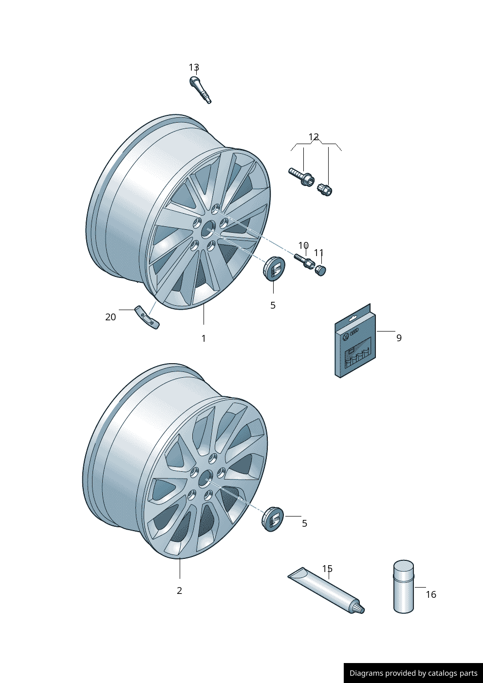 Car part diagram