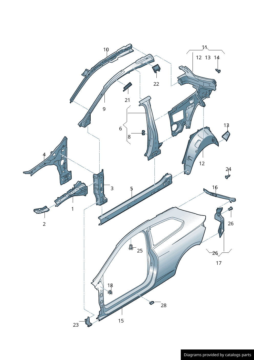 Car part diagram