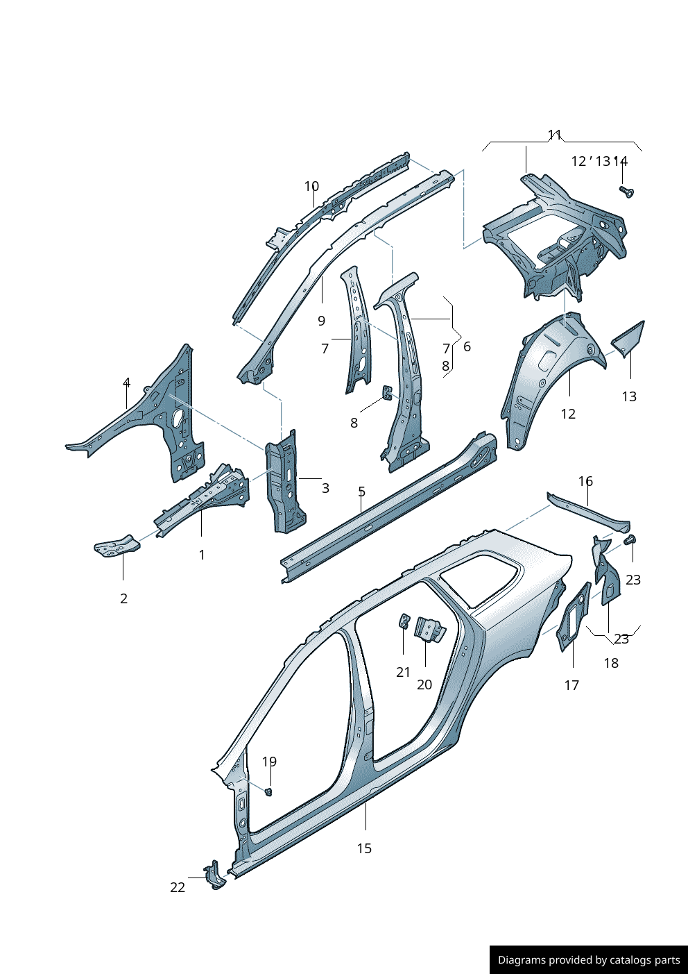 Car part diagram