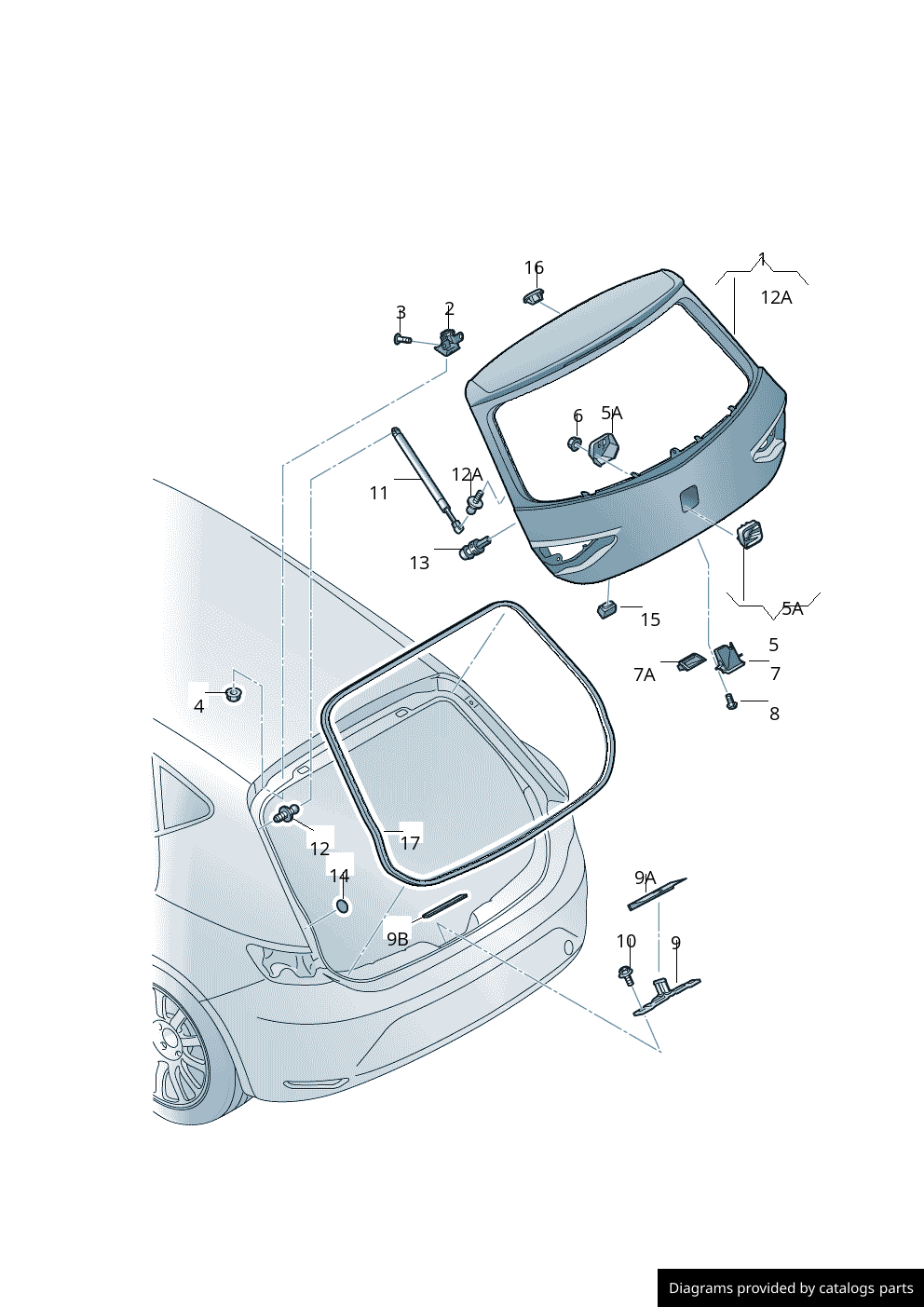 Car part diagram