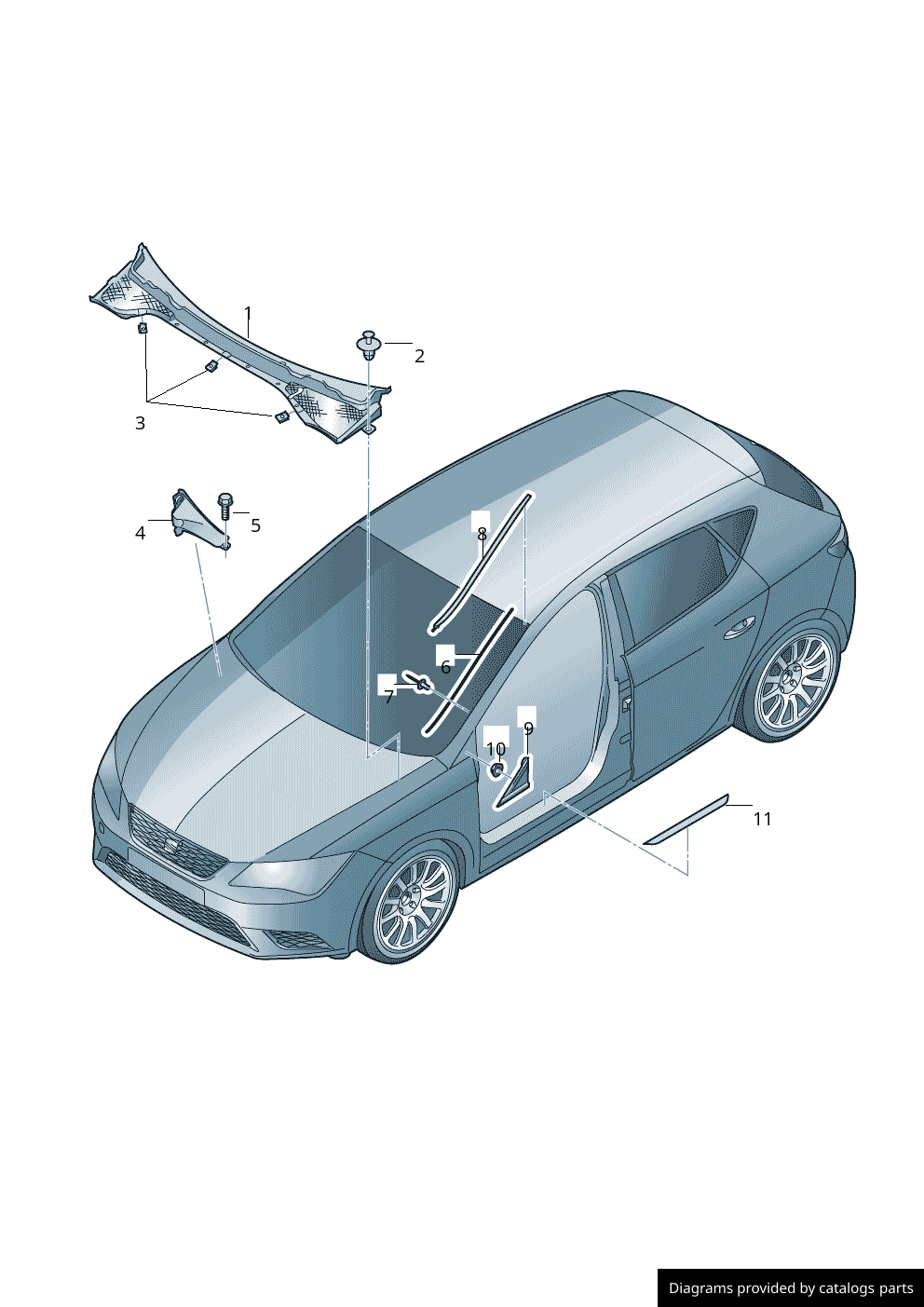 Car part diagram