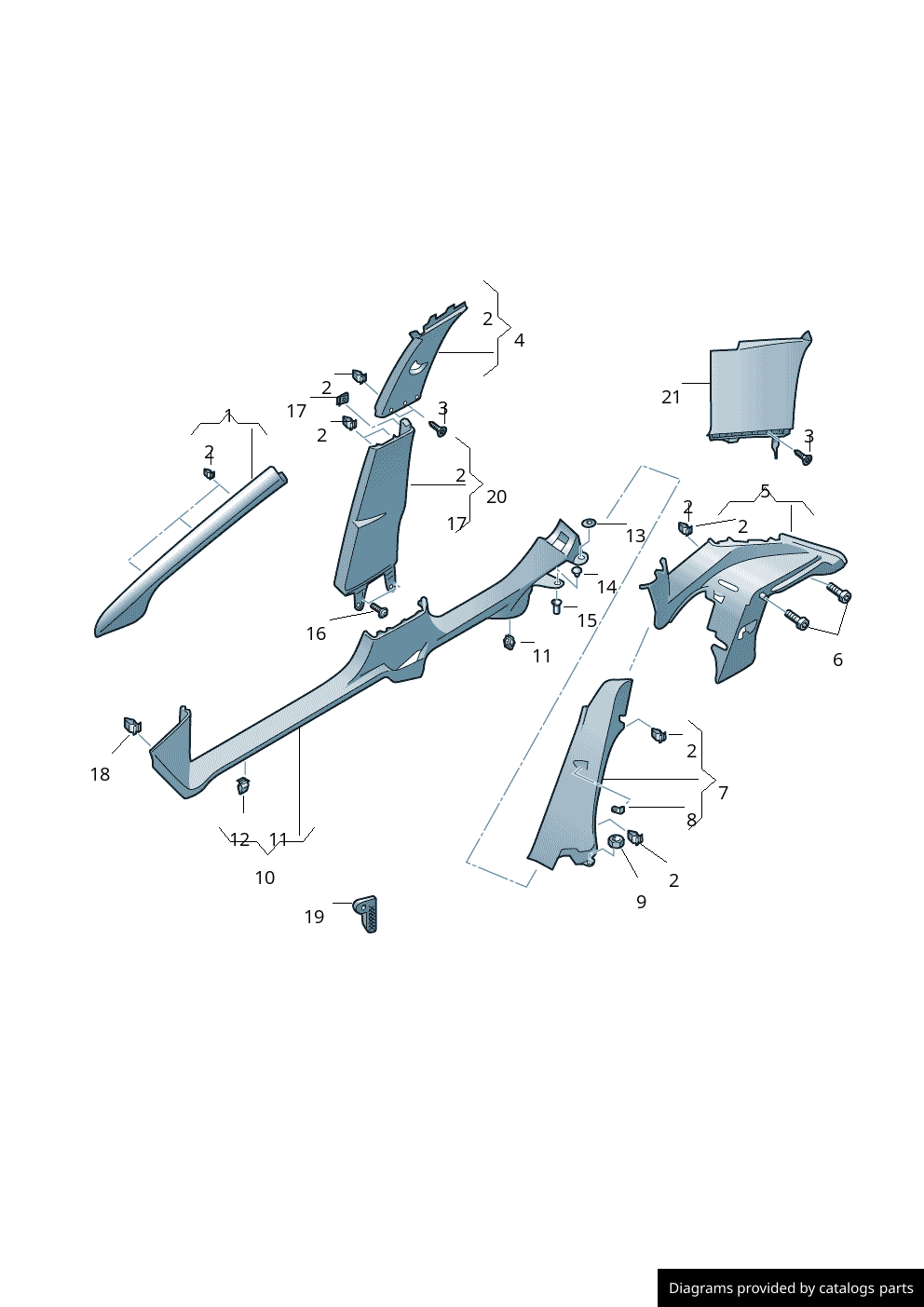 Car part diagram