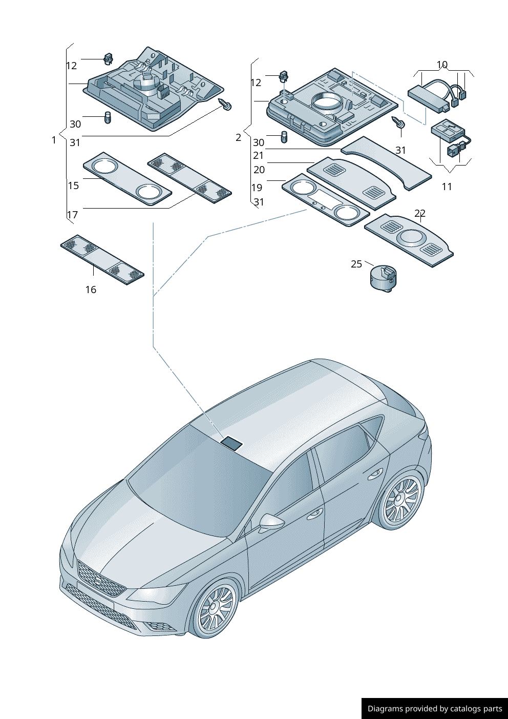Car part diagram