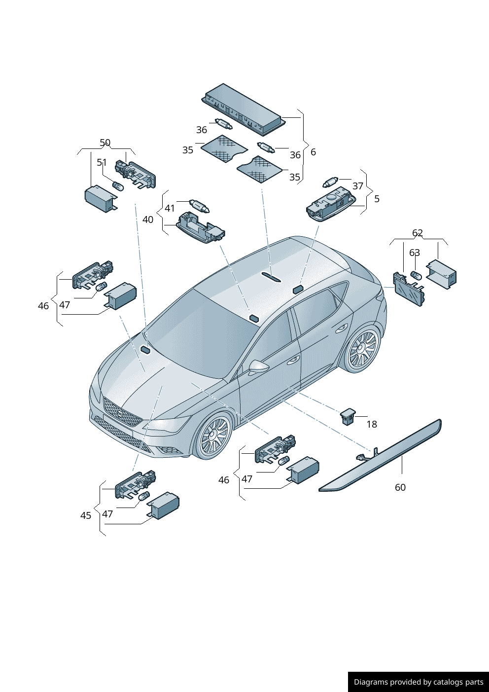 Car part diagram