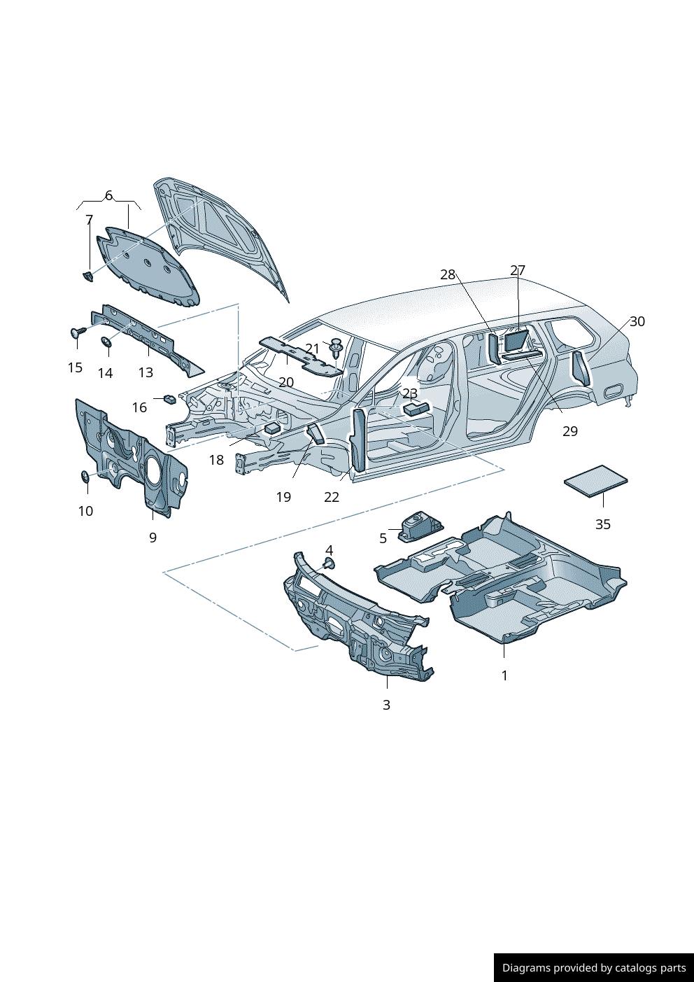 Car part diagram
