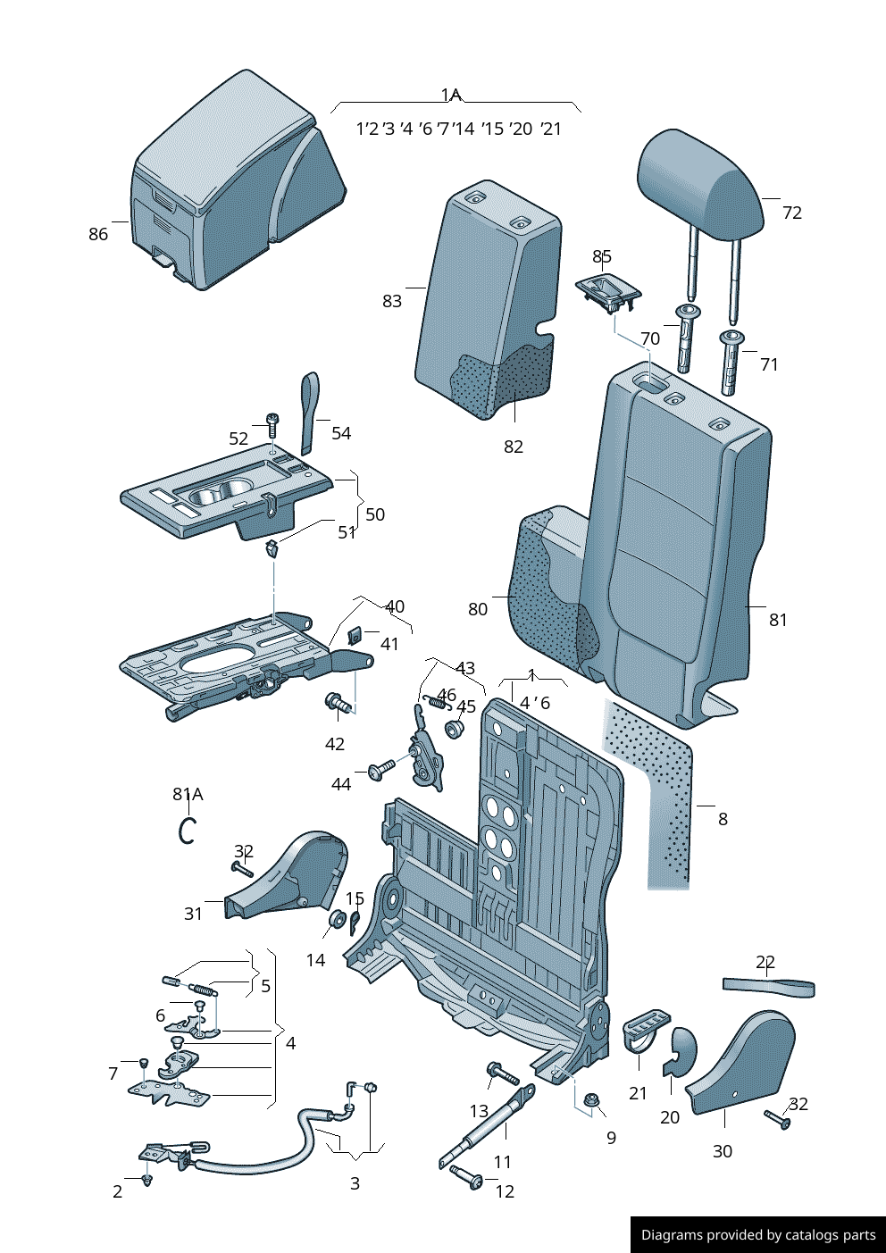 Car part diagram