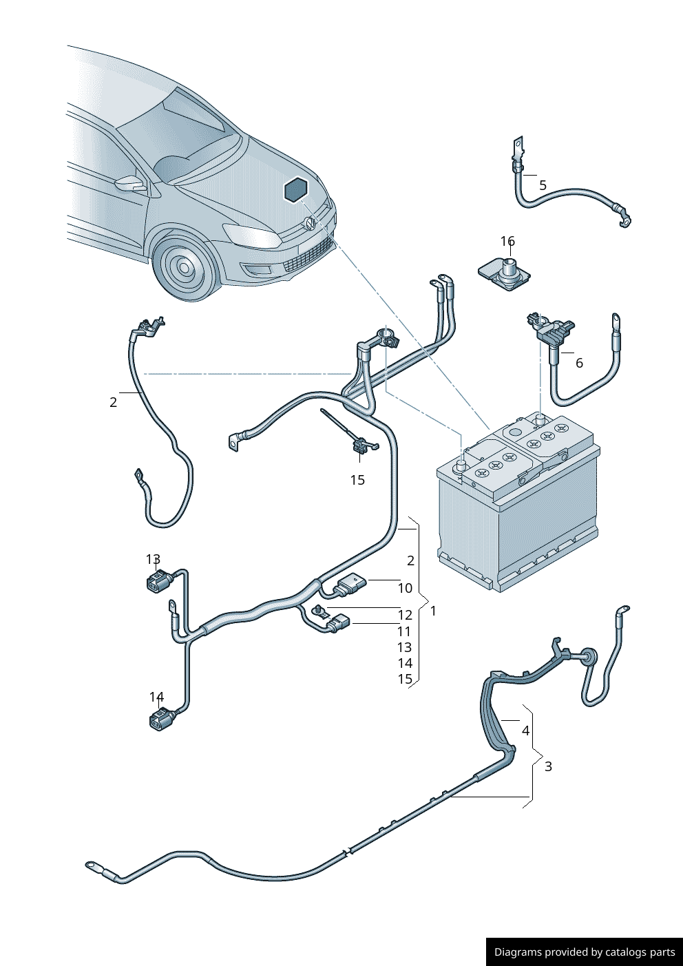 Car part diagram