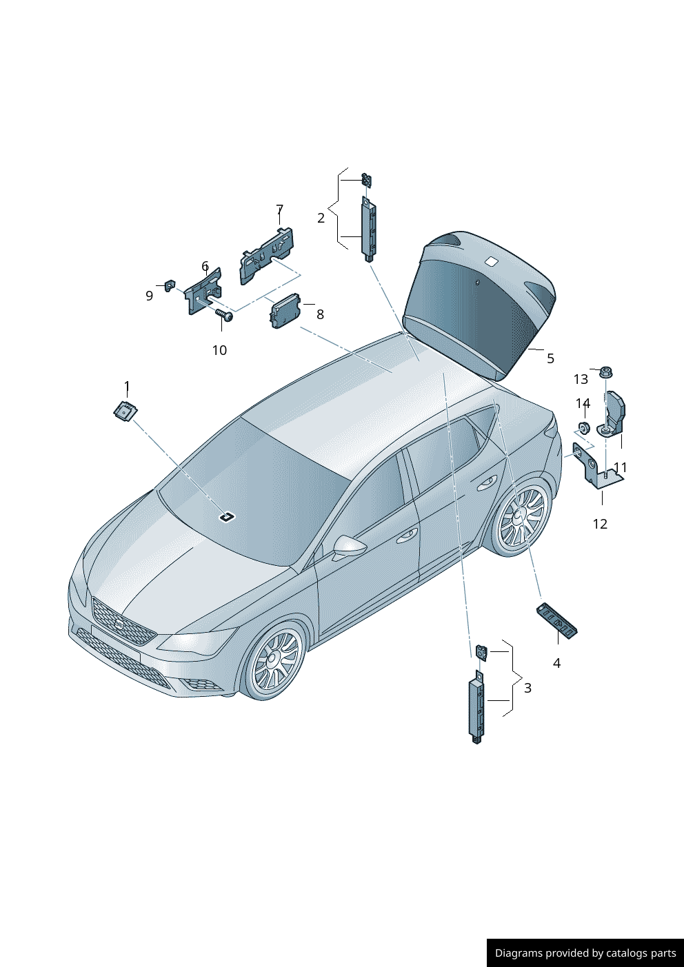 Car part diagram
