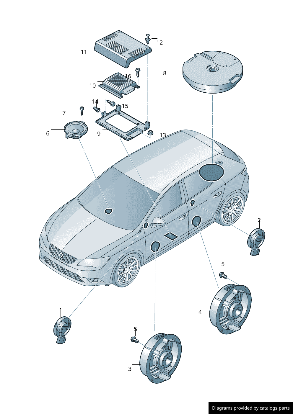 Car part diagram
