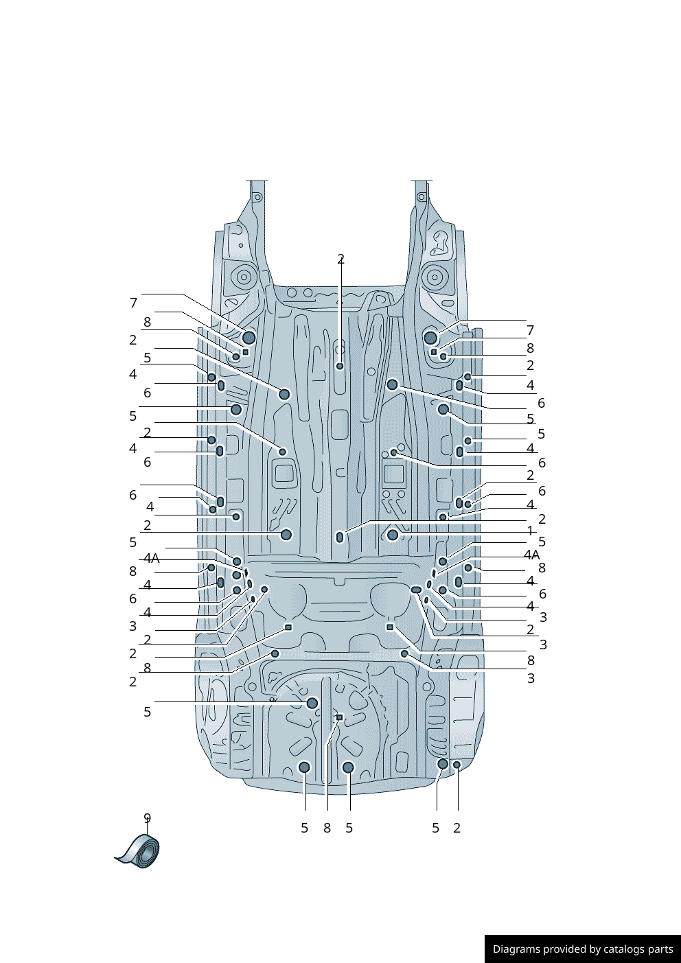 Car part diagram