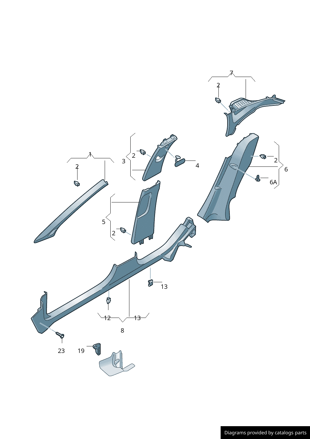 Car part diagram