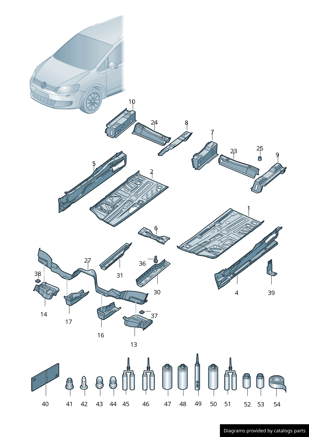 Car part diagram