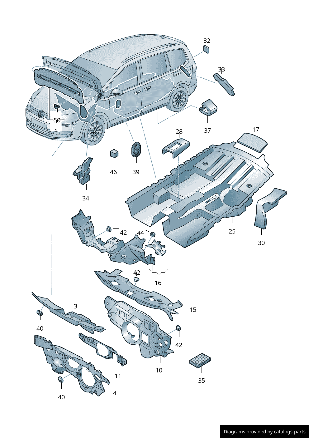 Car part diagram