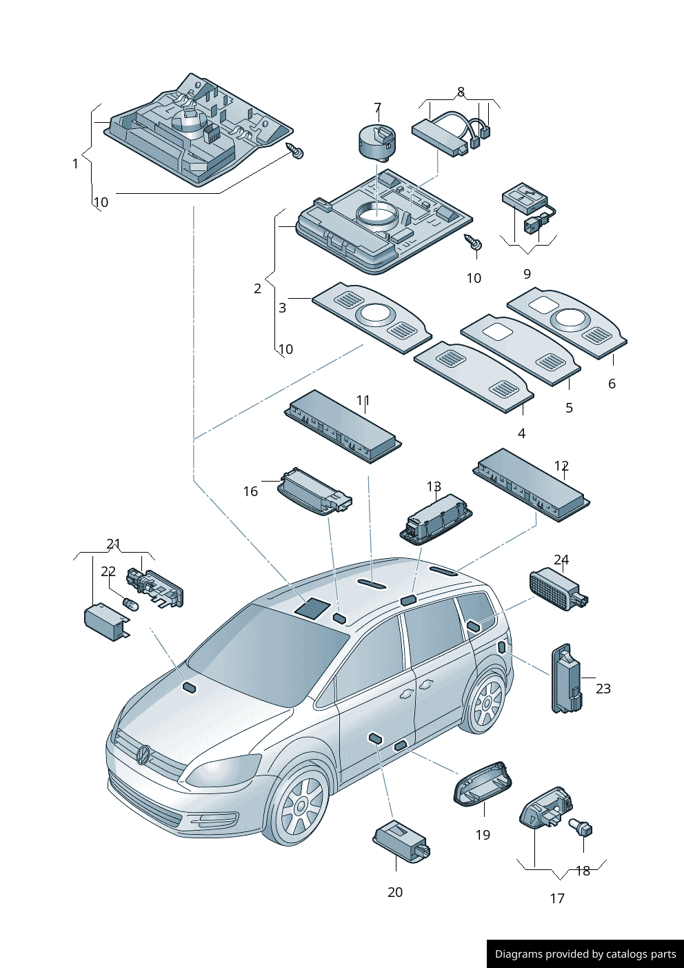 Car part diagram