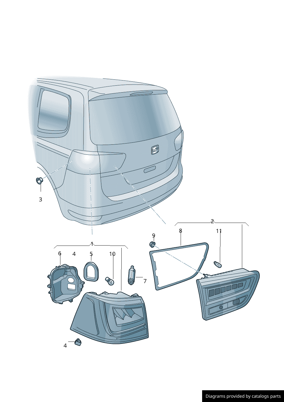 Car part diagram