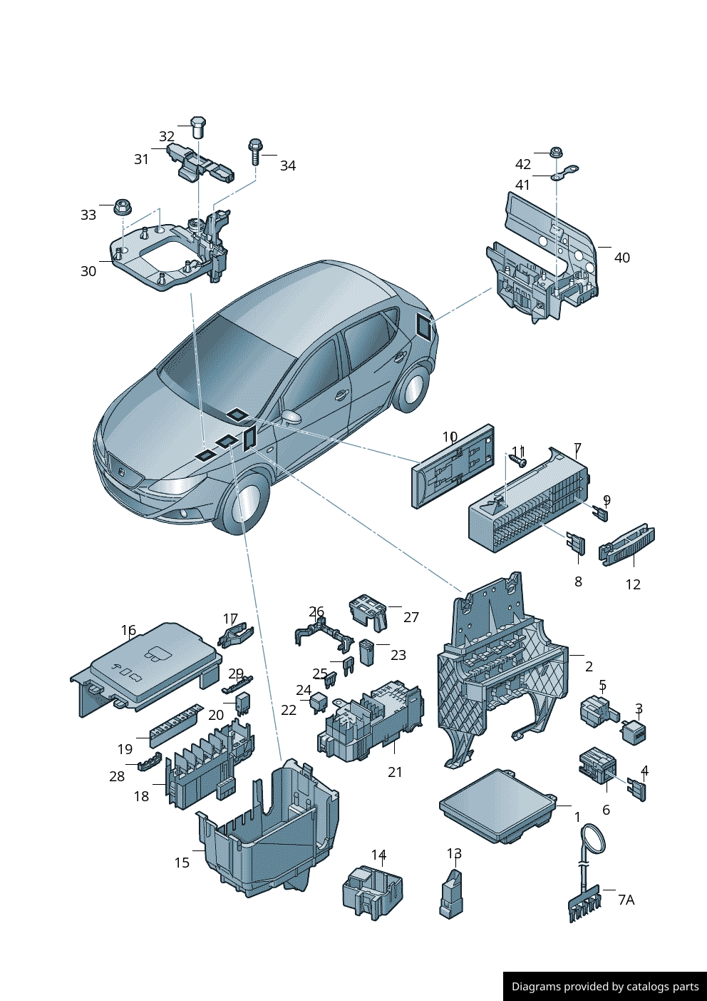 Car part diagram