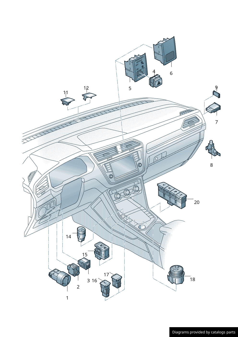 Car part diagram