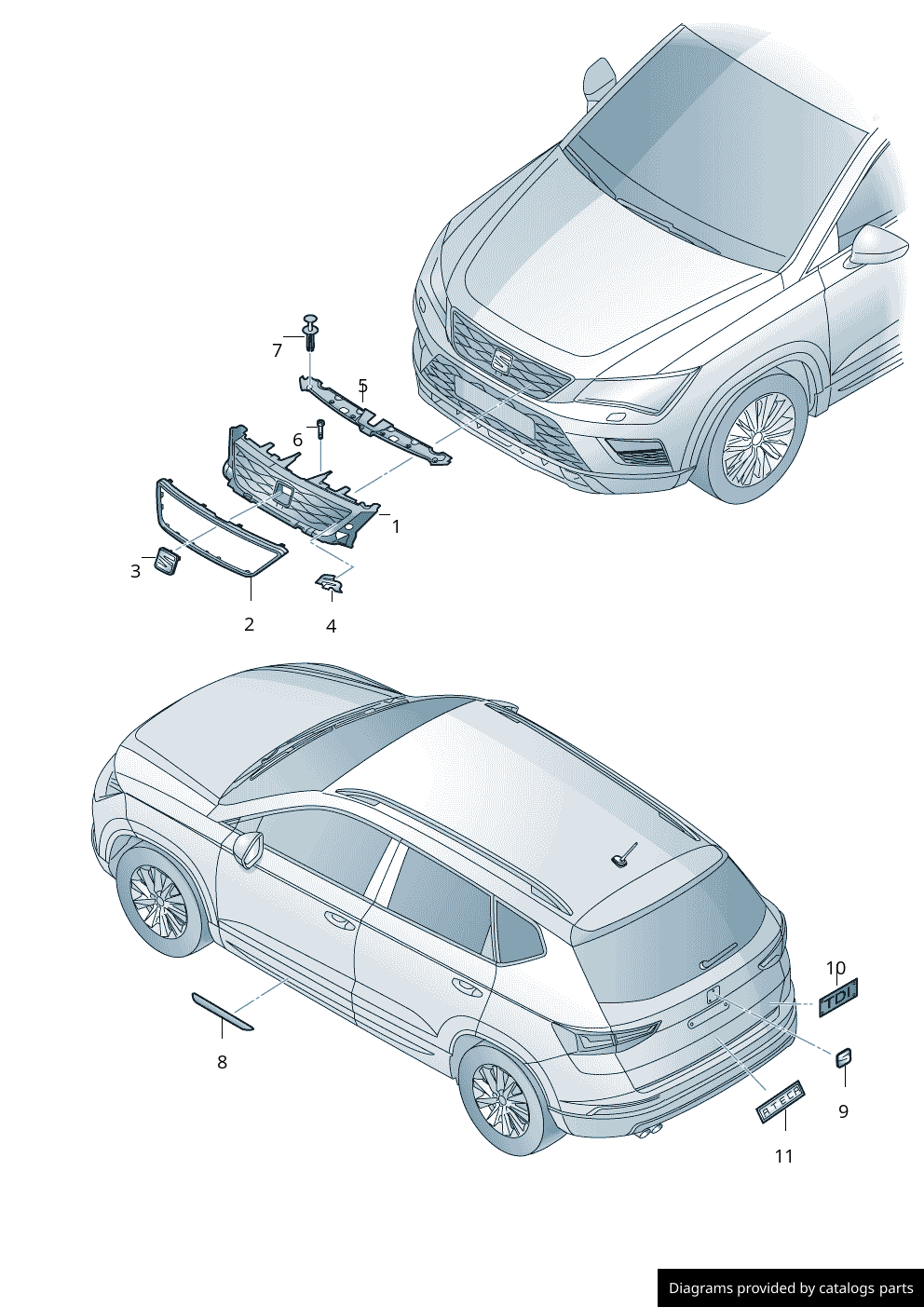 Car part diagram