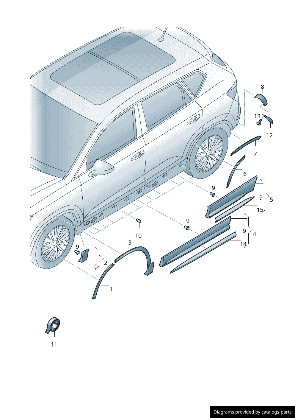 Car part diagram