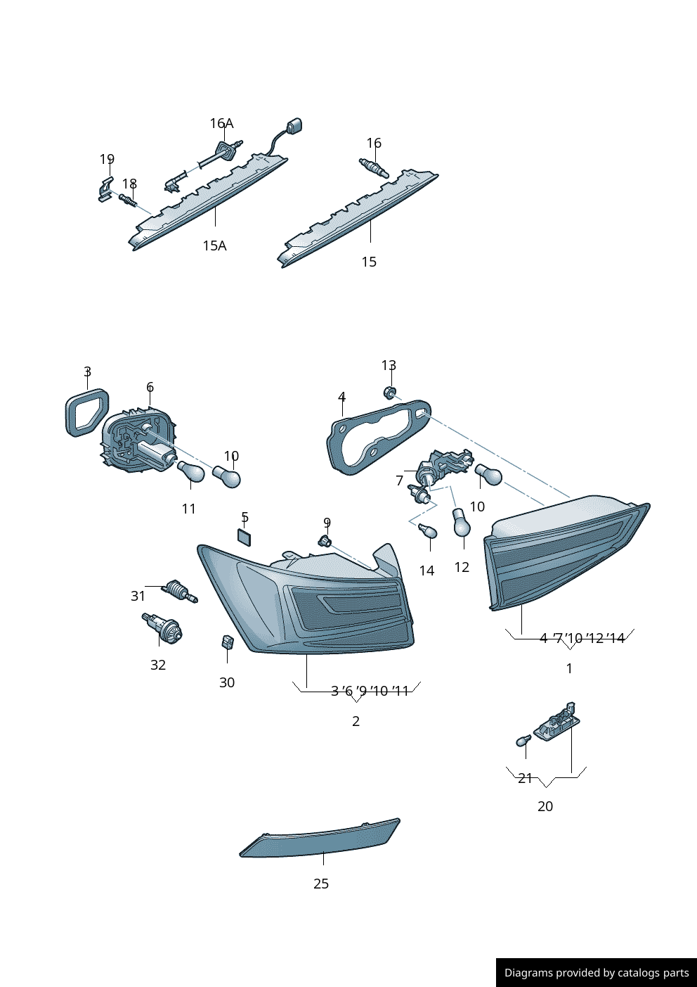 Car part diagram