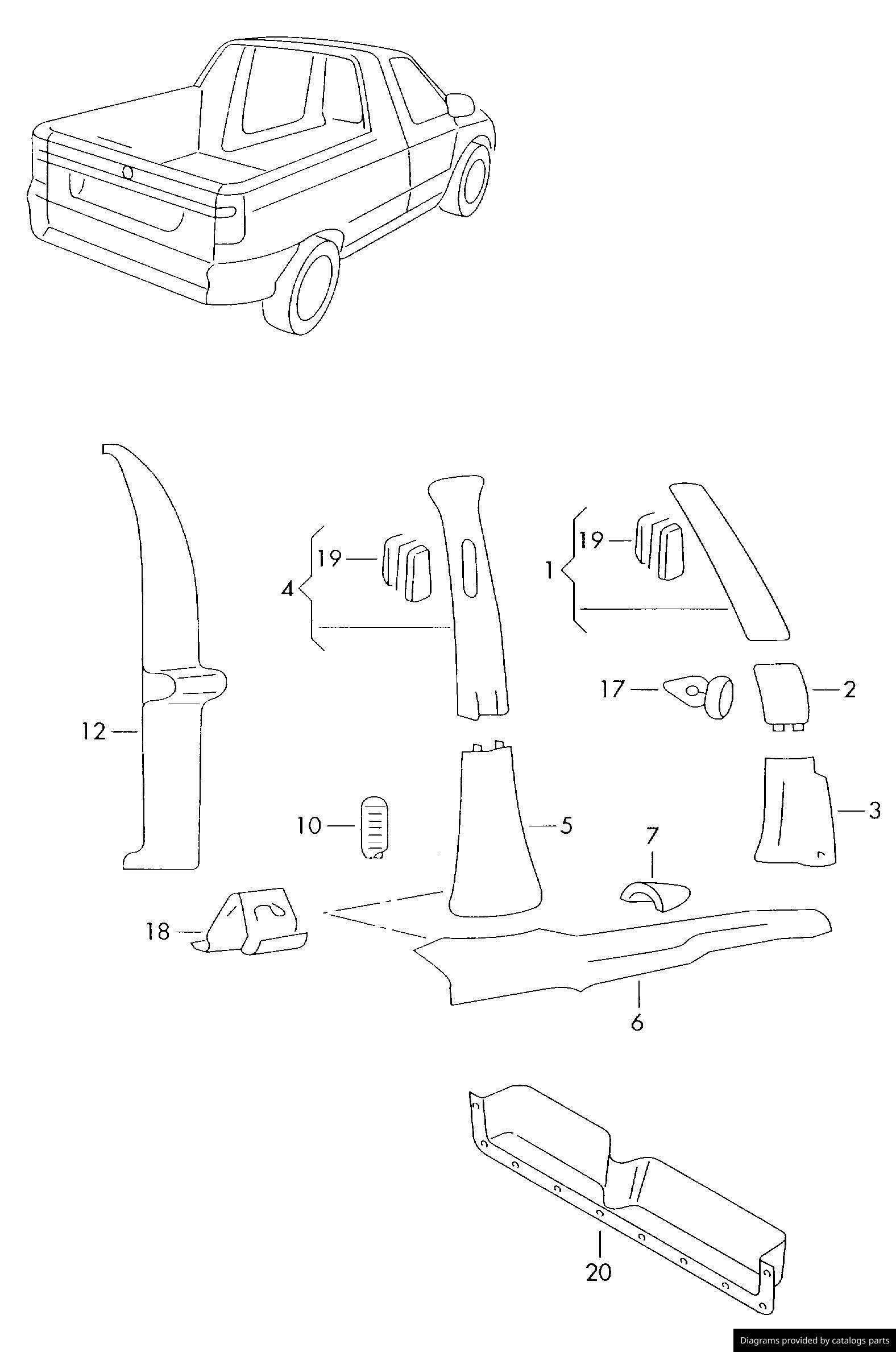 Car part diagram