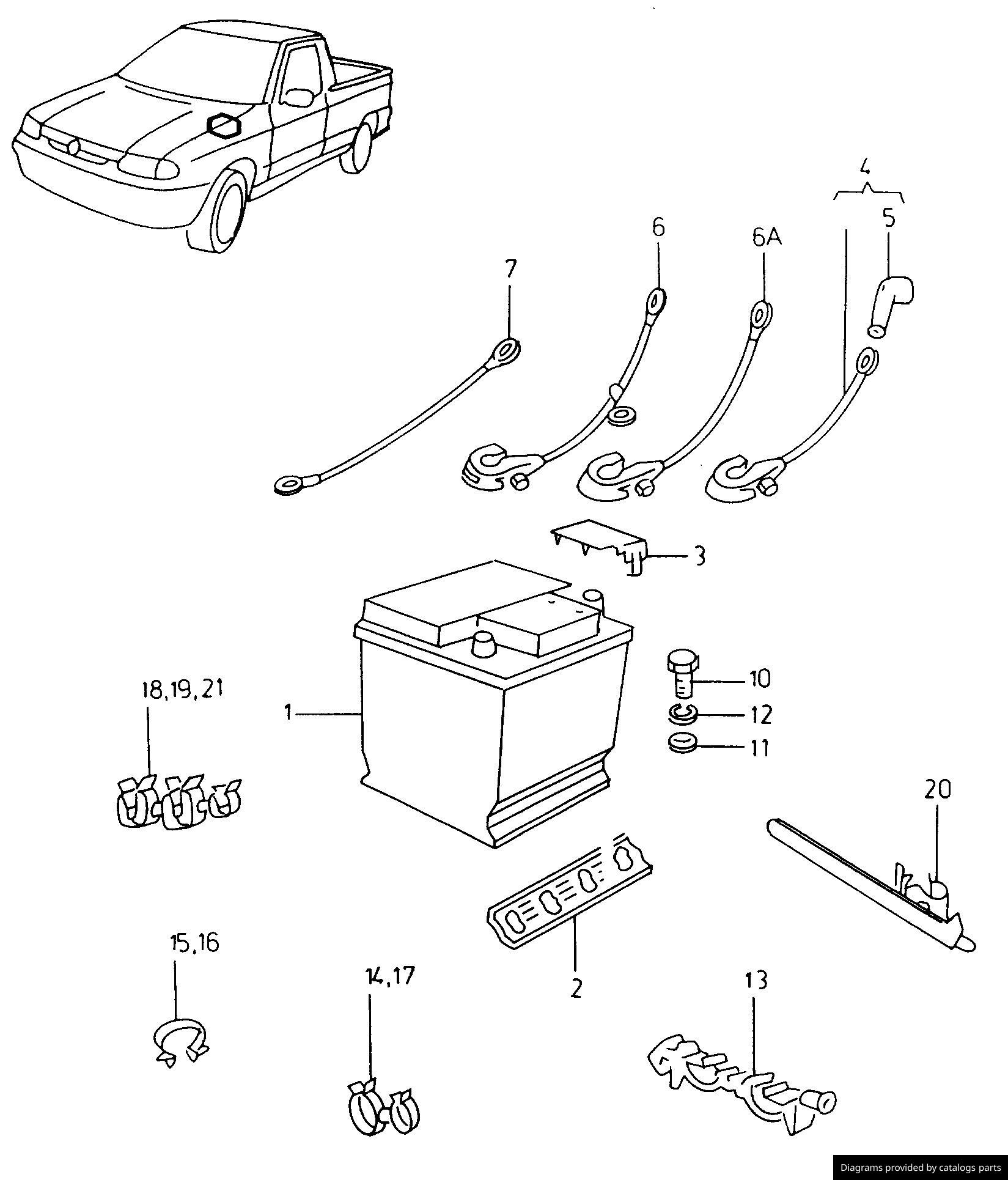 Car part diagram