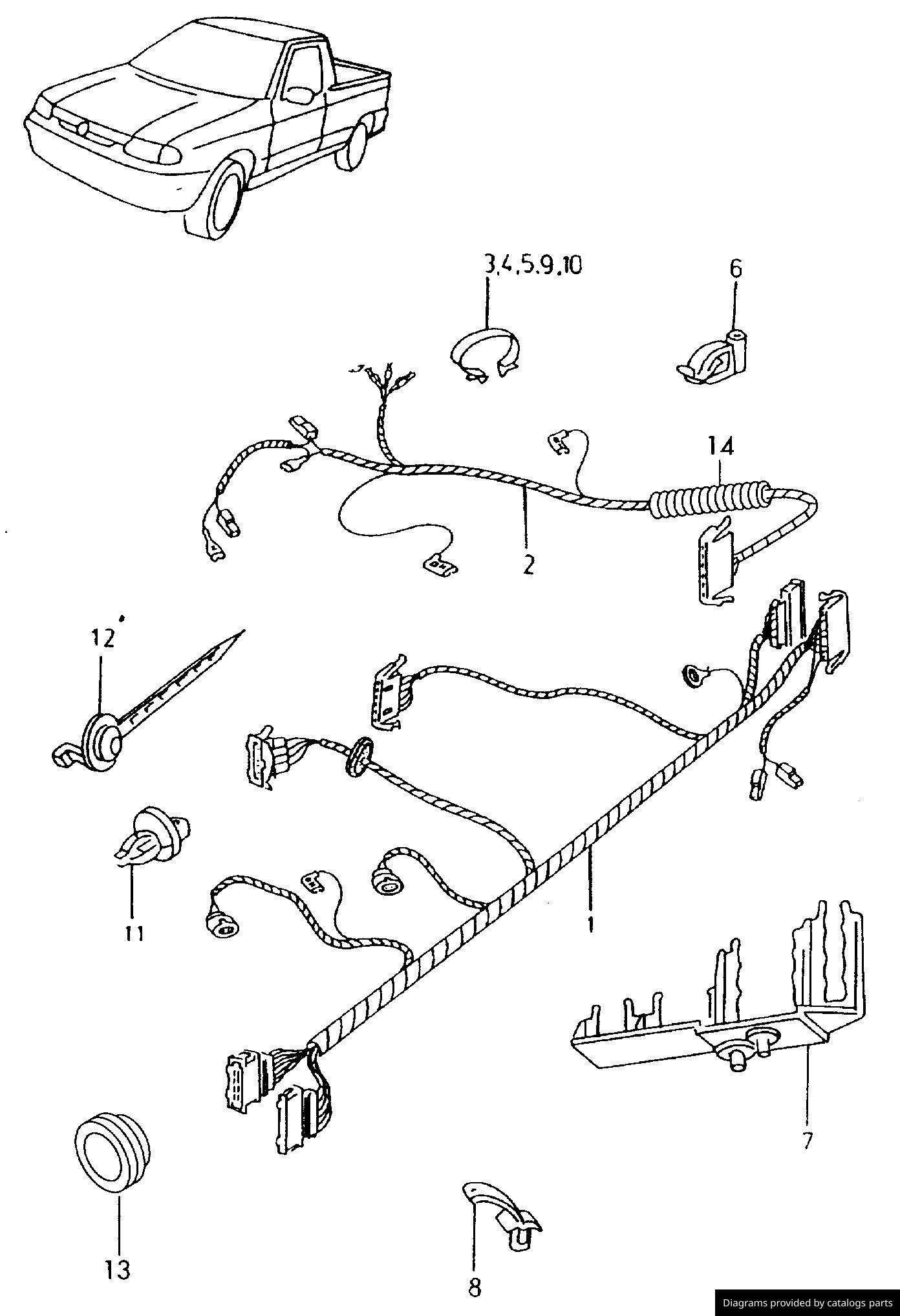 Car part diagram
