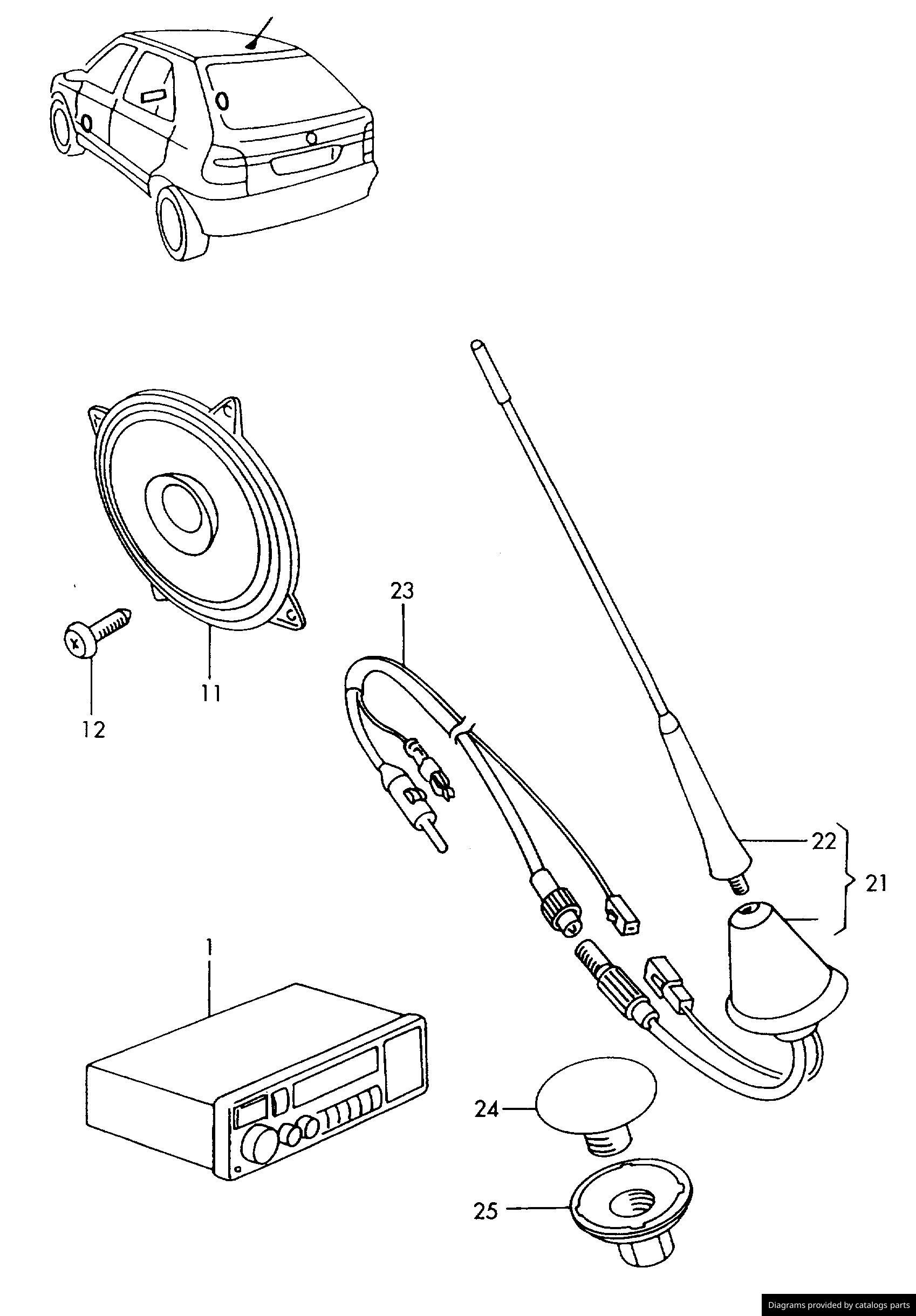 Car part diagram