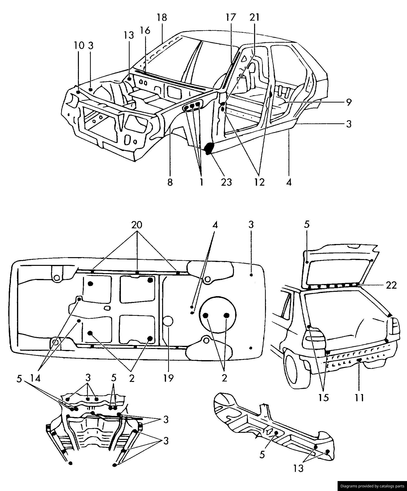 Car part diagram